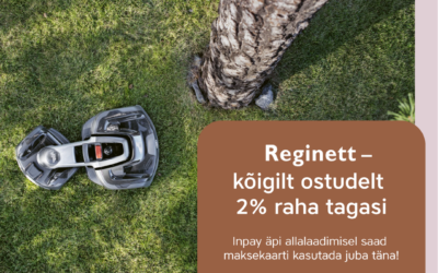 Teeni 2% raha tagasi kõigilt ostudelt Inpay abil