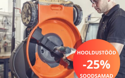 Hooldustööd nüüd lausa -25% soodsamalt!