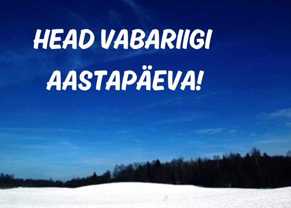 Head vabariigi aastapäeva!🇪🇪