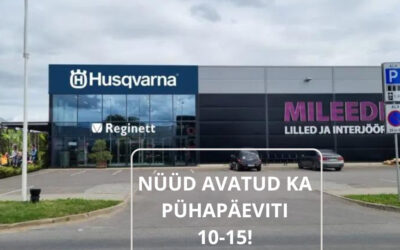 Reginett nüüd avatud ka pühapäeviti!