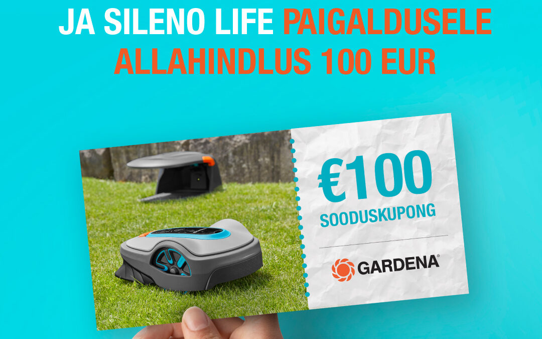 GARDENA SILENO City või SILENO Life robotniiduki ostul saad 100 € sooduskupongi professionaalsele paigaldusele!